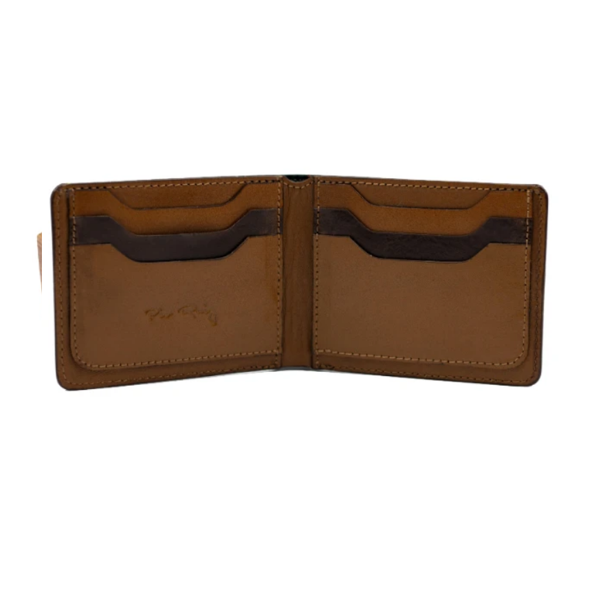 Carey Leather Wallet - Brown Color